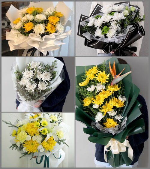 山东青岛平度市白沙河街道张家观村白事花束代送
